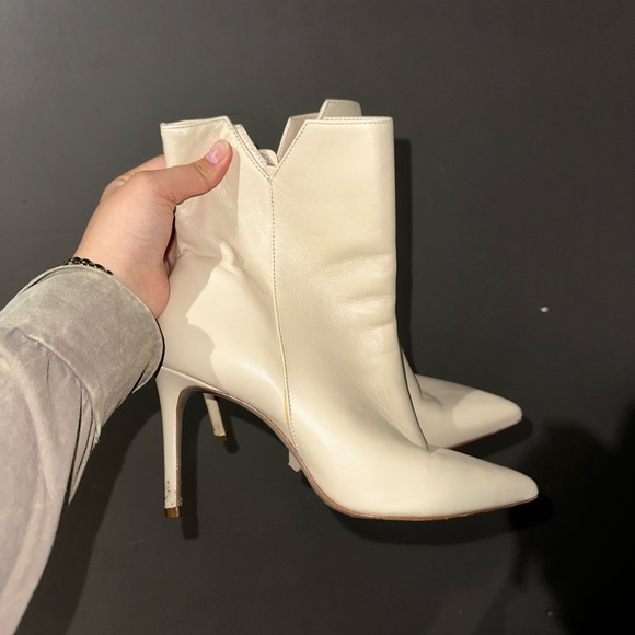 SCHUTZ Cream Ankle Booties - Picture 7 of 8